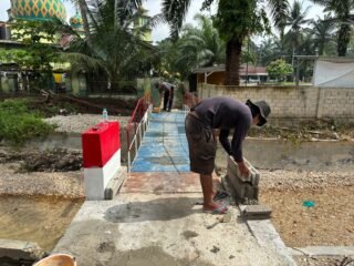 Jembatan Merah Putih Presisi Di Desa Logas Rampung 100 Persen, Permudah Akses Masyarakat