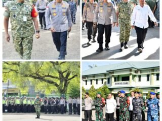 Kapolda NTT dan Danrem 161/Wira Sakti Cek Kesiapan Pasukan Gabungan untuk Pengamanan Kunker Wapres RI di NTT