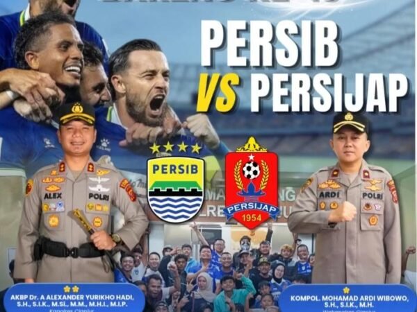 Polres Cianjur Gelar NOBAR ke 19 Persib vs Persijap, Pererat Kebersamaan dan Suportivitas Supotter 