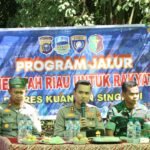 Kapolres Kuansing Pimpin Program Jalur Jelajah Riau Untuk Rakyat Di Desa Kampung Tengah