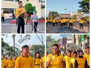 Polres Cianjur Gelar Olahraga Jalan Santai Bersama untuk Tingkatkan Kebugaran dan Soliditas Personel