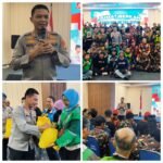 Polres Metro Depok Gelar Jumat Berkah, Kapolres Bagikan Sembako kepada Pengemudi Ojol dan Elemen Ormas