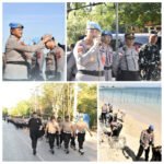 Kabidpropam Polda NTT Pimpin Pembaretan Personel Baru dan Aksi Bersih Pantai di Pasir Panjang