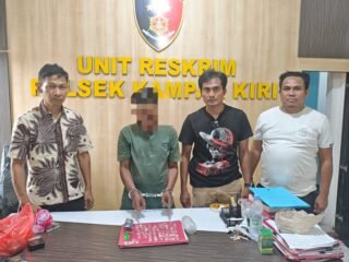 Polsek Kampar Kiri Ungkap Kasus Narkotika 10,91 Gram Sabu-Sabu Ditemukan, 1 Tersangka Diamankan