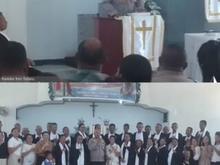 Kapolsek Selaru Sampaikan Pesan Kamtibmas Melalui Mimbar Gereja