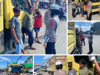Polantas Menyapa, Kanit Kamsel Ipda Nuraeni Edukasi Sopir Truk 