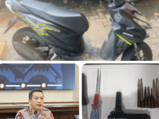 Ditreskrimum Polda Banten Ringkus Dua Pelaku Pencurian Motor di Jawilan