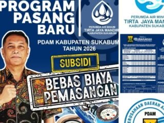 Manjakan Warga, PDAM Sukabumi Gulirkan Program SL Mandiri Gratis 2026
