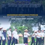 Wujudkan Ketahanan Pangan, Plh Kalapas Bangkinang Tebar Pakan Ikan Dan Tanam Bibit Jagung