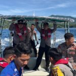 Kapolres Sabang Bersama Masyarakat Bersihkan Jaring Pukat di Perairan Wisata Iboih