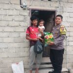 Polsek Singingi Laksanakan Minggu Kasih, Pererat Silaturahmi Dan Salurkan Bantuan Sembako Kepada Warga
