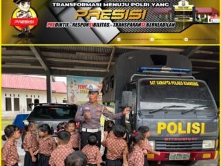 Polres Kuansing Tanamkan Budaya Tertib Berlalu Lintas Sejak Dini Melalui Kegiatan Polsanak