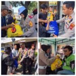 Semangat Hari Bhayangkara ke-80, Satlantas Polres Cianjur dan Taruna Akpol Tebar Kepedulian Melalui Jumat Keliling