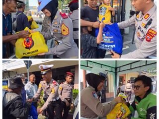Semangat Hari Bhayangkara ke-80, Satlantas Polres Cianjur dan Taruna Akpol Tebar Kepedulian Melalui Jumat Keliling