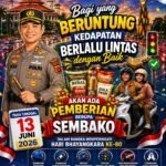 Polres Cianjur Apresiasi Pengendara Tertib dengan Pembagian Sembako pada Peringatan Hari Bhayangkara ke-80