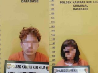 Nekat Curi Motor Warga, Polsek Kampar Kiri Hilir Tangkap Sepasang Kekasih