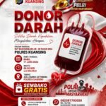 Dalam Rangka HUT Bhayangkara Ke-80, Polres Kuansing Ajak Masyarakat Ikut Donor Darah
