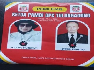PEMILIHAN KETUA DPC PAMDI .TULUNGAGUNG DIGELAR Hari minggu 21 juni 2026.  