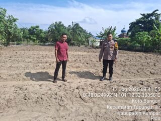 Siap Dijadikan Lahan Tanam Jagung Pipil, Lahan Fasilitas Desa Kota Bangun