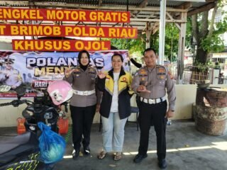 Polantas Menyapa : Bukan Sekadar Servis Gratis Untuk Komunitas Ojol, Ini Bentuk Kasih Dan Kepedulian Polri Bagi Para Pencari Nafkah