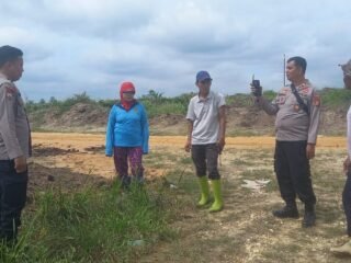 Wujud Nyata Polisi Cinta Petani, Polsek Kuantan Mudik Cek Perkembangan Tanaman Jagung
