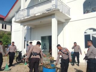 Sat Samapta Polres Kuansing Gelar Bakti Religi Dalam Rangka HUT Bhayangkara Ke-80