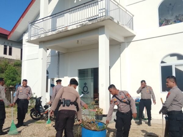 Sat Samapta Polres Kuansing Gelar Bakti Religi Dalam Rangka HUT Bhayangkara Ke-80