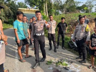 Unit Gakkum Sat Lantas Olah TKP Kecelakaan Beruntun, Satu Pelajar Meninggal Dunia
