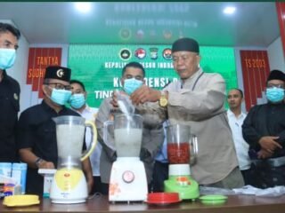 Kapolres Inhil Pimpin Konferensi Pers dan Pemusnahan Barang Bukti Narkoba, 102 Kasus Berhasil Diungkap
