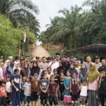 Polsek Singingi Gelar Syukuran Penyelesaian Jembatan Merah Putih Di Desa Sungai Kuning, Sekaligus Lepas Personel BKO Polda Riau