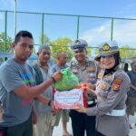 Polantas Menyapa : Hingga Hari ini 3.360 Paket Bansos Dan 24 Titik Air Bersih Disalurkan Polda Riau