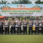 Kapolres Kuansing Pimpin Apel Gelar Pasukan Pengamanan MTQ XLIV Provinsi Riau Dan Pacu Jalur Rayon II Tahun 2026