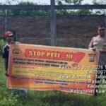 Cegah Pertambangan Ilegal, Polsek Jajaran Polres Kuansing Turun Langsung Sosialisasikan Larangan PETI