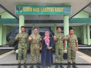 Dandim 0422/Lampung Barat Terima Audiensi Dari Kepala Rumah Sakit Umum Daerah Alimuddin Umar 