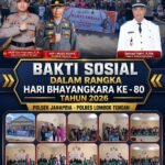 ‎Sambut Hari Bhayangkara ke-80, Polsek Janapria Salurkan Bantuan Paket Sembako di Kantor Desa Janggawana