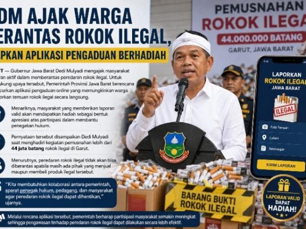 KDM Ajak Warga Berantas Rokok Ilegal, Siapkan Aplikasi Pengaduan Berhadiah