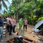 Kapolres Sabang Tinjau Lokasi Longsor dan Bantu Korban Bencana Akibat Cuaca Ekstrem