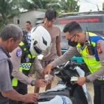 Polantas Pelalawan Perketat Pengaturan Arus Di KM 75 Lintas Timur, 10 Pengendara Ditilang karena Terobos Antrean