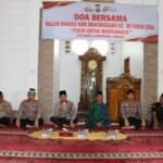 polres lampung barat gelar doa bersama sambut hari bhayangkara ke-80