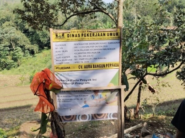 Pemkab Sukabumi Genjot Pembangunan Irigasi Palasari, Petani Siap Tingkatkan Hasil Panen