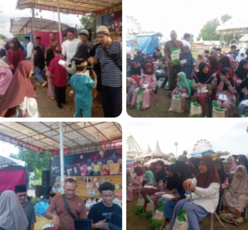 Wujud Syukur dan Kepedulian, Wahana Pasar Malam Al Razi Santuni 56 Anak Yatim di Serbelawan