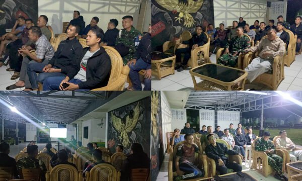 Kodim 0423/BU Gelar Nobar Piala Dunia 2026 Bersama Masyarakat, Pererat Kemanunggalan TNI-Rakyat