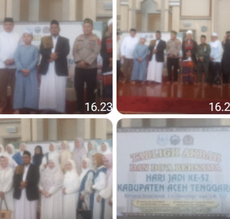 MENYAMBUT HARI JADI KABUPATEN ACEH TENGGARA YANG KE 52 BUPATI H.SALIM FAKHRY.S.E.MM. GELAR TABLIGH AKBAR.