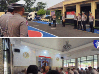 Satlantas Polres Cianjur Gelar Apel dan Pengajian, Perkuat Mental Spiritual Personel dalam Memberikan Pelayanan Terbaik