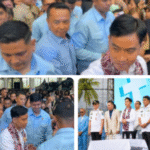 DIDAMPINGI GUBERNUR. SULAWESI UTARA YULIUS SELWANUS SE DAN MAJELIS DAERAH GPDI SULAWESI UTARA PDT IVONE LANTU KUNJUNGAN WAKIL PRESIDEN REPUBLIK INDONESIA GIBRAN RAKABUMING UNTUK MEMBERI RAPOR HIJAU DI ACARA PERKEMAHAN PEMUDA DAN GPDI SULUT 
