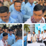 DIDAMPINGI GUBERNUR. SULAWESI UTARA YULIUS SELWANUS SE DAN MAJELIS DAERAH GPDI SULAWESI UTARA PDT IVONE LANTU KUNJUNGAN WAKIL PRESIDEN REPUBLIK INDONESIA GIBRAN RAKABUMING UNTUK MEMBERI RAPOR HIJAU DI ACARA PERKEMAHAN PEMUDA DAN GPDI SULUT 
