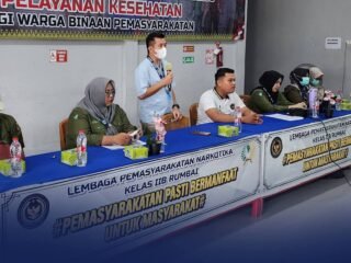 Upaya Pencegahan Hantavirus, Puskesmas Rumbai Bukit Gelar Sosialisasi Bersama Jajaran Perawatan Klinik Lapas Narkotika Rumbai