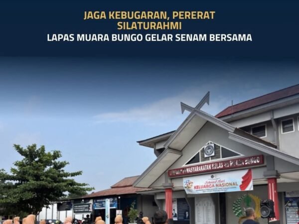 Lapas Kelas IIB Muaro Bungo Gelar Senam Bersama, Wujud Menjaga Kebugaran Dan Mempererat Silaturahmi