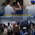 Satops Patnal Lapas Kelas IIA Bangkinang Laksanakan Razia Rutin Usai Apel Pagi