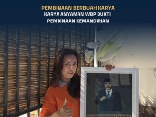 Hasil Karya Anyaman Warga Binaan Perempuan Sebagai Wujud Keberhasilan Pembinaan Kemandirian